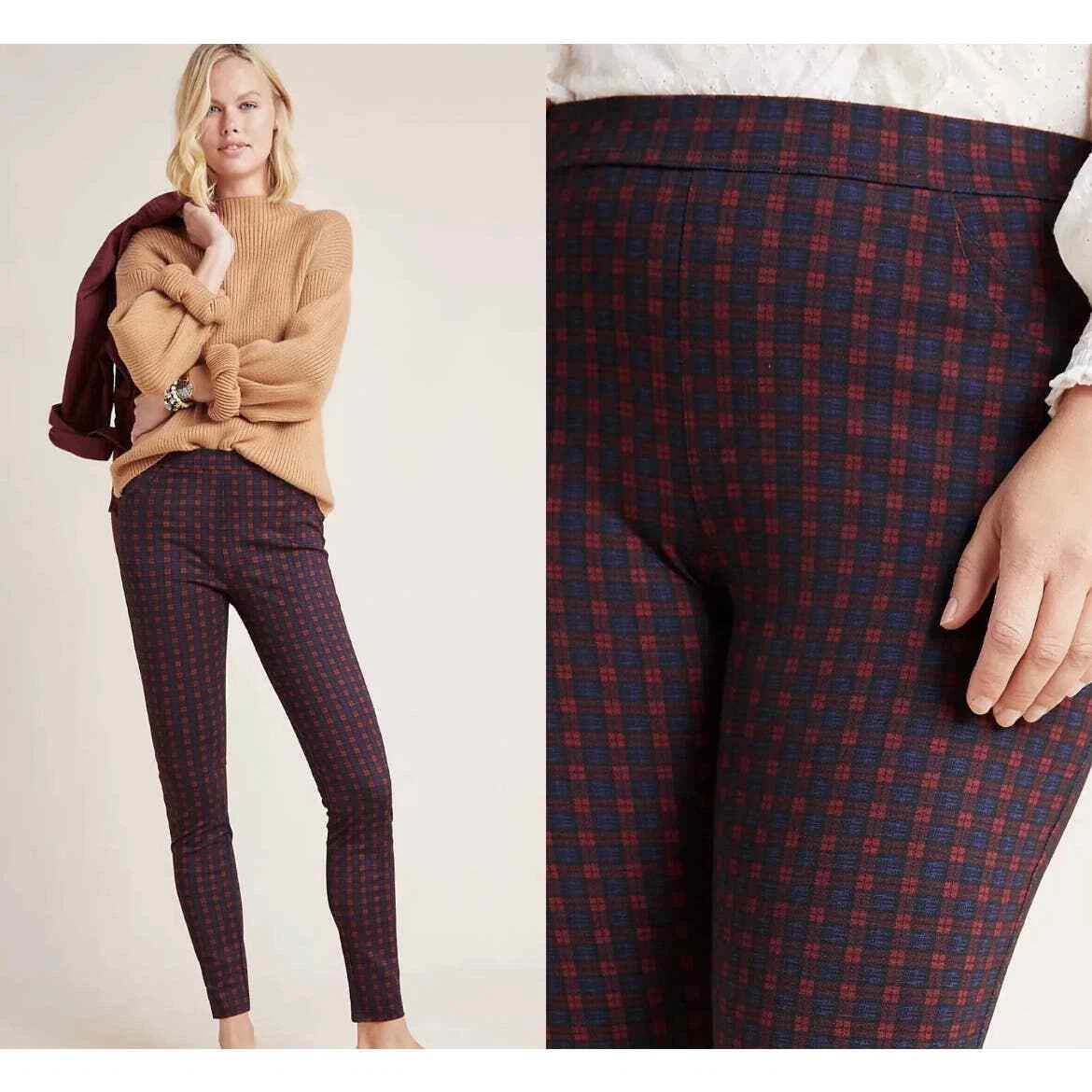 Sanctuary x Anthropologie Finchley Plaid Pants Size S