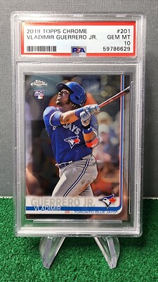 2019 Topps Chrome Vladimir Guerrero Jr Rookie PSA 10 Gem Mint | eBay