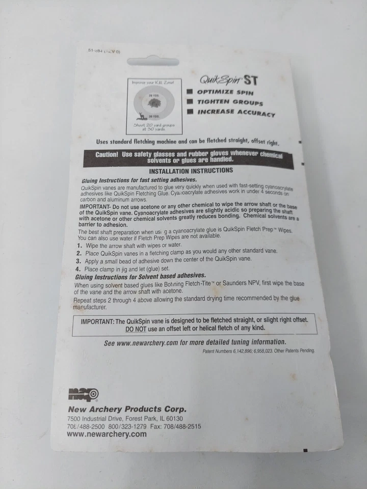 Paquete de 36 paletas de flecha de tiro con arco súper resistentes NAP Quik Spin ST 4": azul: 60-431 Foto 4 de 4