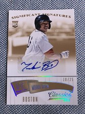 Mookie BETTS🔥2014 Panini Classics GOLD #56 RC Rookie AUTO 10/25 NM Red Sox📈