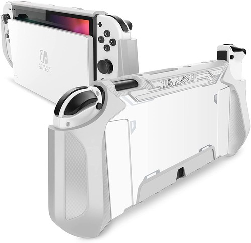 For Nintendo Switch OLED 2021, Mumba TPU Grip Case Dockable Protective Cover 7" - Picture 10 of 41