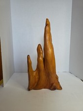 Vtg Mid-century Modern Cypress Wood Knee Sculpture 17.5x9" Naturalistic 