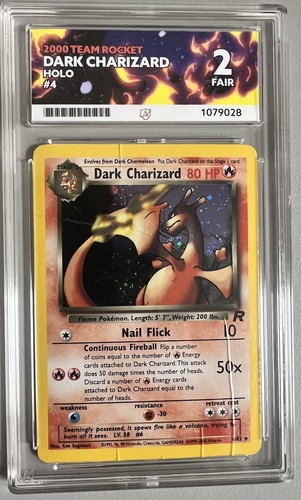 Dark Charizard (Unlimited) graded ACE 2 for sale on eBay