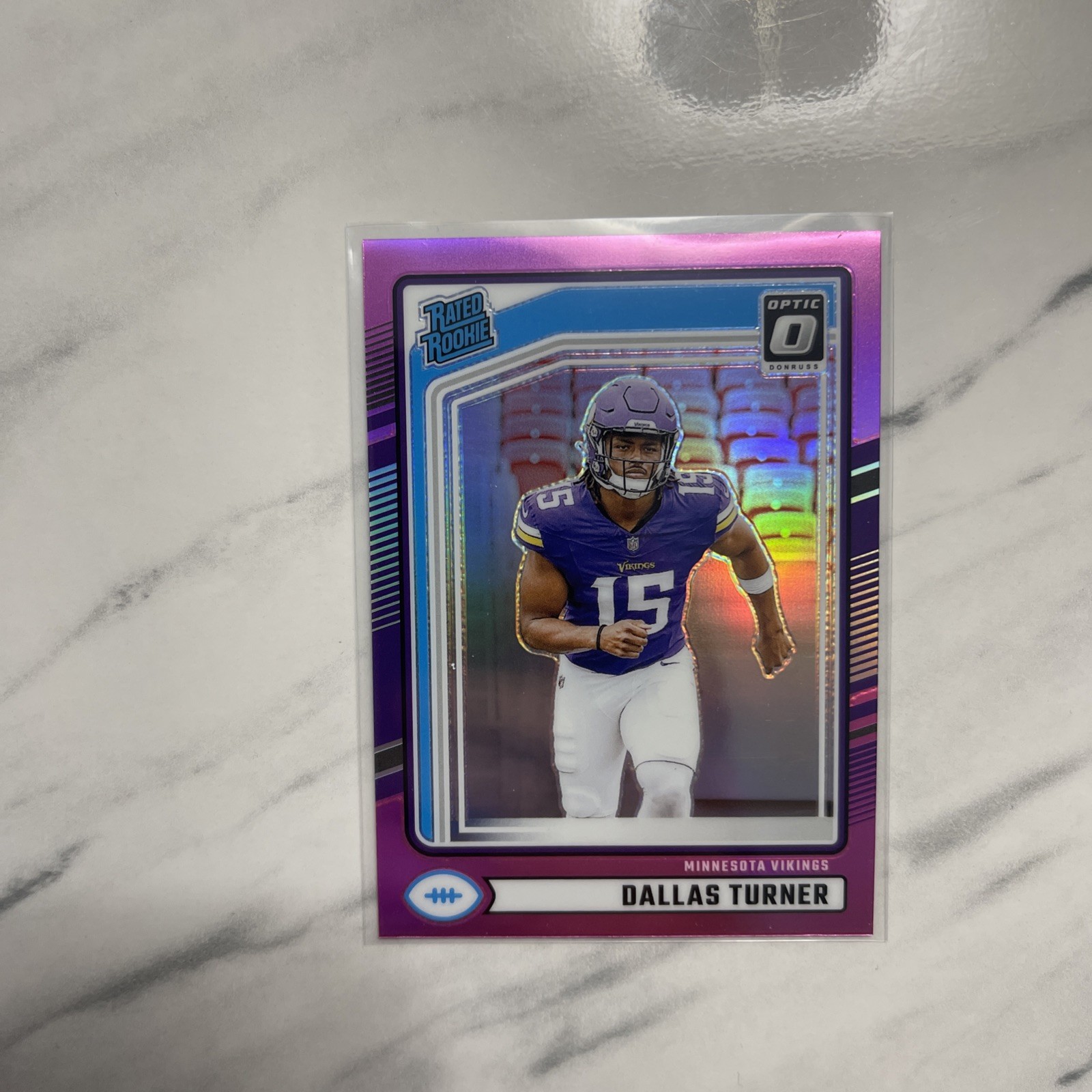 2024 Panini Donruss Optic Preview Dallas Turner Rated Rookie Pink #331