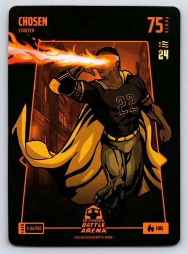 2024 Bo Jackson Battle Arena Juan Soto CHOSEN Fire #S-04/100 Starter NSCC Exclus