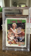 1991-92 NBA Hoops Larry Bird #319 NBA Yearbook Beckett Mint Boston Celtics