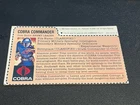 gi joe lot File Card 1982 Cobra Commander Mail Away Uncut Great Condition