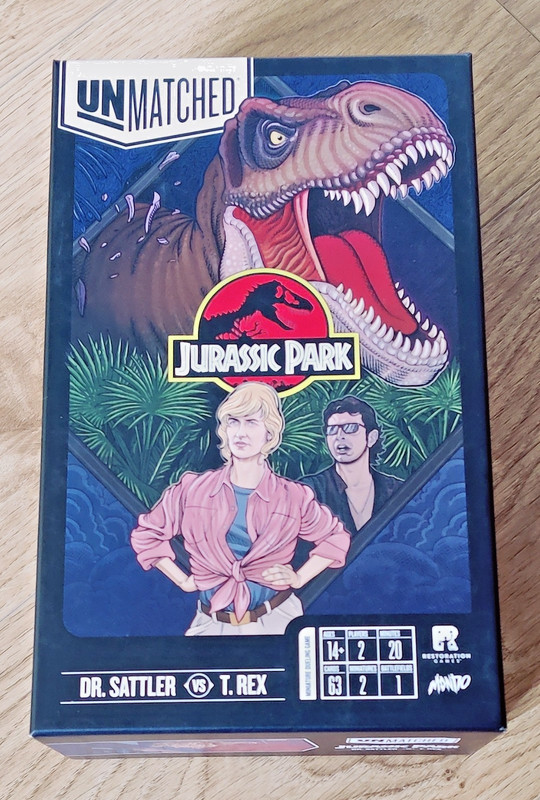 Unmatched Jurassic Park: Dr Sattler Vs T-Rex Board Game