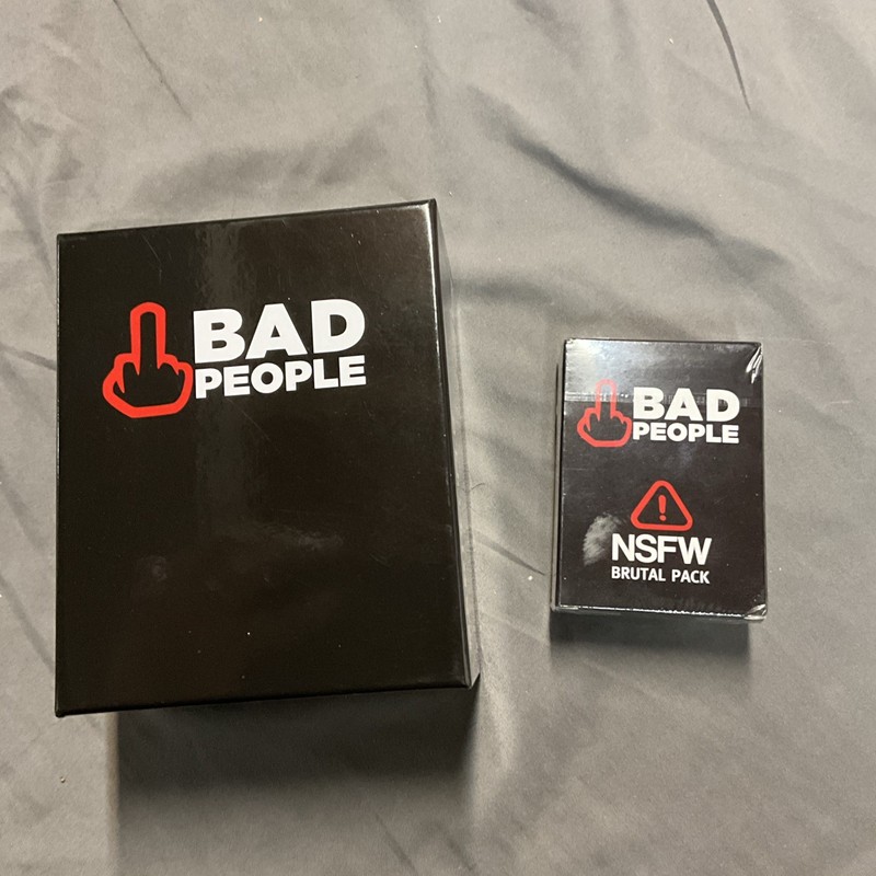 Bad People - Adult Party Card Game - NEW!  New unopened expansion pack included!