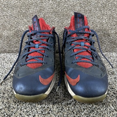 Nike Air Max Lebron X 10 Low ‘USA’ 579765-400 Size 10.5 Nike Air Max LeBron 10 X Low USA Blue Red Size 11 Sneakers w  main image 3