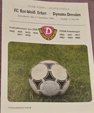 1986/87 FDGB Pokal Dynamo Dresden - FC Rot-Weiß-Erfurt