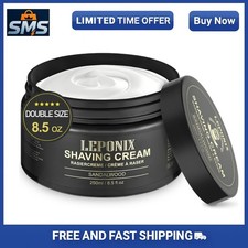 Men’s Shaving Cream 250g Sandalwood Scent Rich Lather Smooth Moisturizing Shave