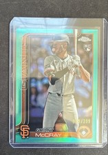 2025 Topps Chrome - Grant McCray #116 Aqua Refractor /199 (RC)