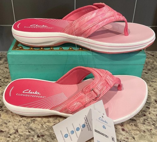 CLARKS Cloudsteppers Women’s Sz 9 M BREEZE SEA Pink Ombré 26182713 MSRP $55
