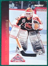 Mike Vernon - 1993-94 Pinnacle #40 - Calgary Flames Hockey Card