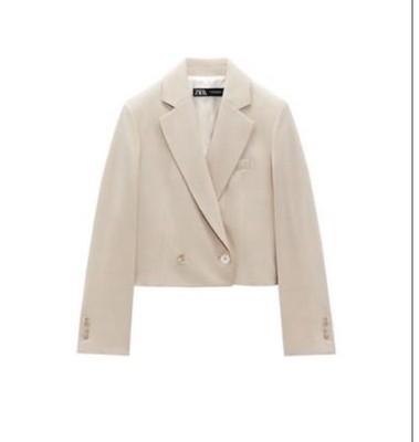 Zara Blaser XS Neu Ohne Etikett Beige