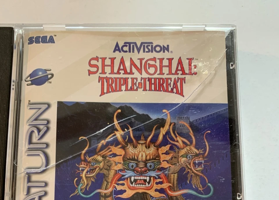 Sega Saturn - Shanghai Triple Threat - 1995 - CIB - With Manual and Reg Card - Image 2 of 4