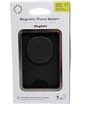 PopSockets MagSafe Cell Phone Card Wallet & Grip Stand - Black