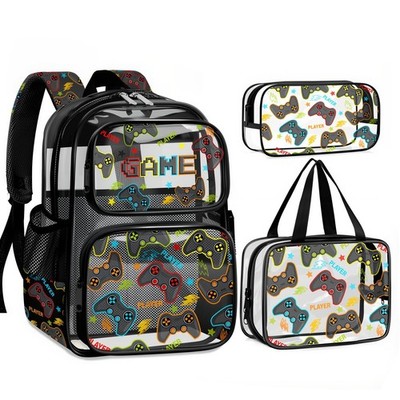 Clear Backpack for Boys and Girls,Kids Clear Backpacks for School,Heavy Duty ...