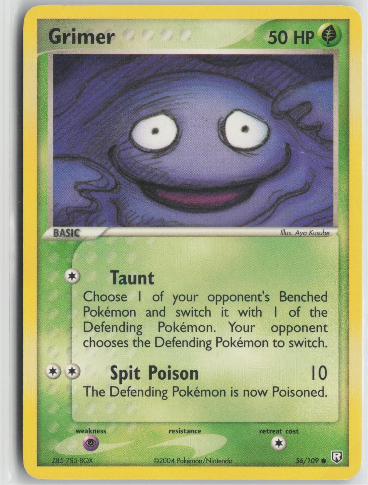 Grimer 56/109 Common Team Rocket Returns Pokemon Moderately Played