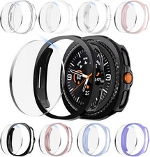 8 8Pack Screen Protector Case for Samsung Galaxy Watch 8 Classic 46mm Waterproof