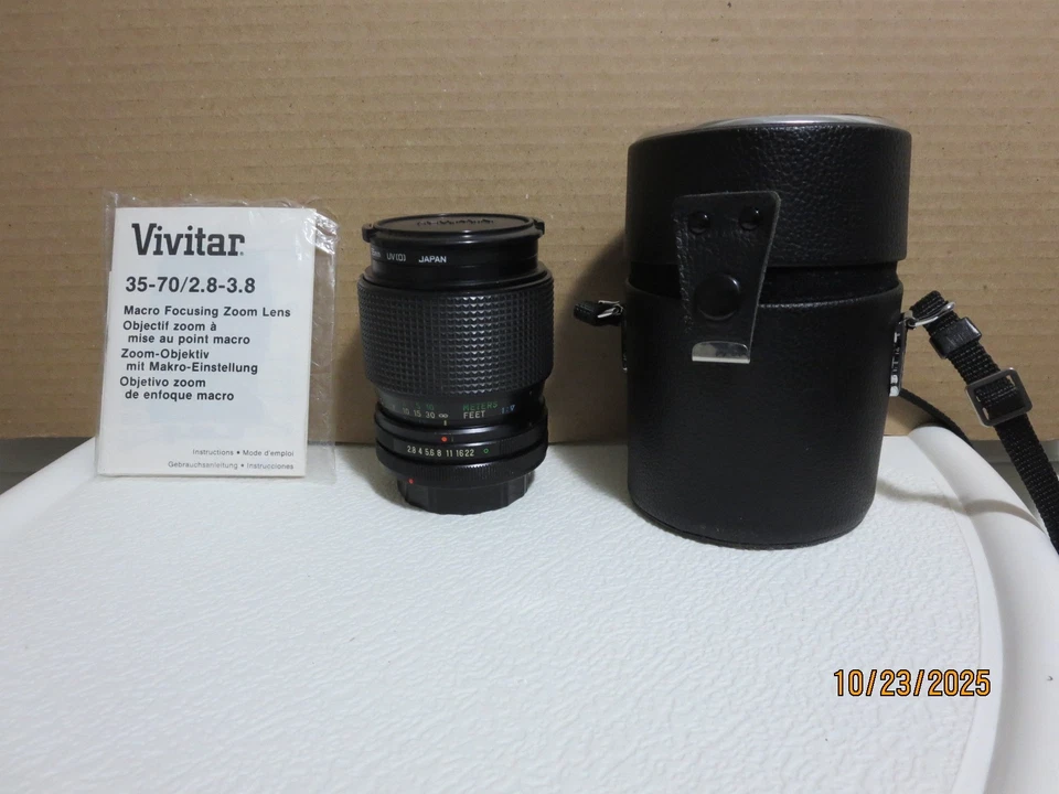 Vivitar Macro Focusing Zoom Lens 35-70mm f2.8 + f3.8 - Image 2 of 4