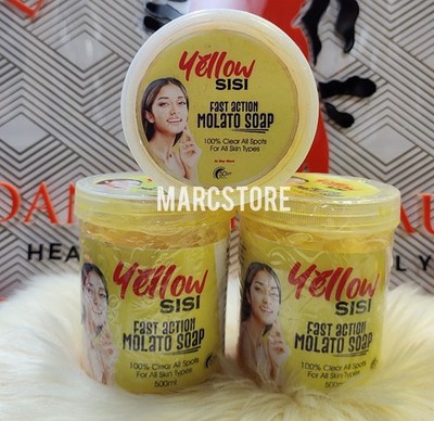 Yellow sisi Fast Acton snow white Anti Aging molato Soap  (1 Pcs)