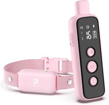 Remote Dog Shock Training Collar Rechargeable Waterproof LCD Pet Trainer