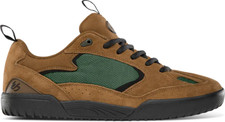 eS Quattro Skate Shoes Brown/Green Skateboarding