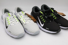 Nike Free Golf Men's Size 11.5 Golf Shoes Black & White Spikeless Lot of 2 Pairs