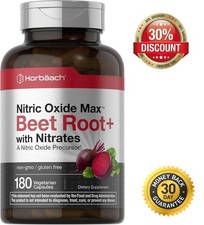 Nitric Oxide Beet Root Capsules With Nitrates 180 Count by Horbaach