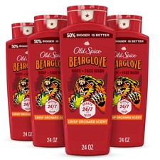 Old Spice Cleansing Body Wash for Men, 3X Defense, 24/7 24 Fl Oz Pack of 4