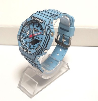 Casio G-Shock GA-2100MNG-2AJR Manga Blue Watch Japan Used Preowned