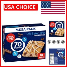 High Fiber, 70 Calorie Cinnamon Coffee Cake Bars   Mega Snack Pack, 18 ct