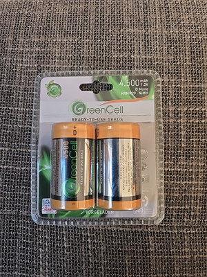 Green Cell Akku D 4.500mAh, 1.2V