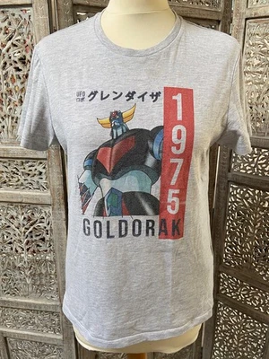 Tee-shirt XS coton gris chiné GOLDORAK © Go Nagai - Photo 1/4