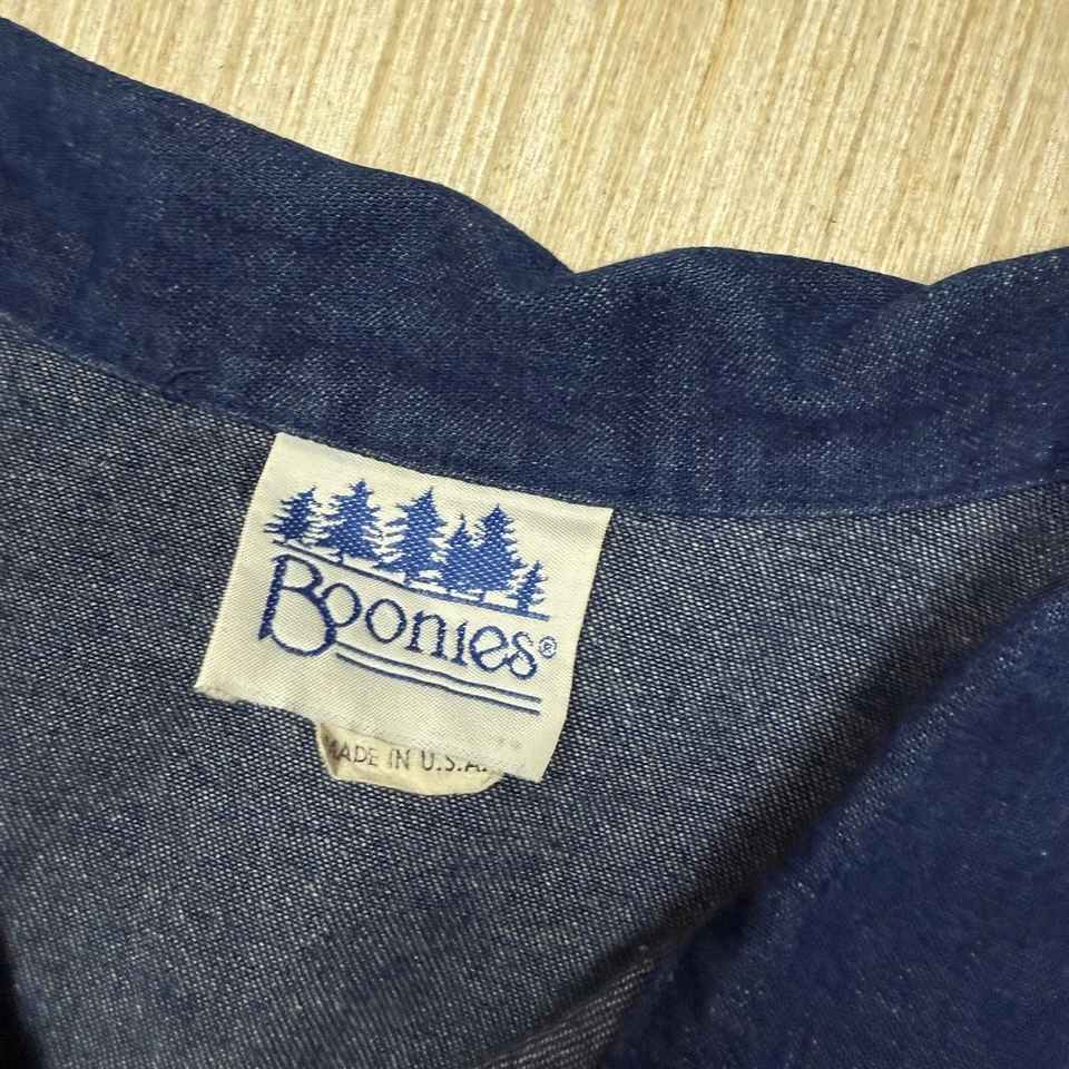 Mono vaquero vintage manga larga azul Jean Petite XL Boonies mameluco monos Foto 3 de 4
