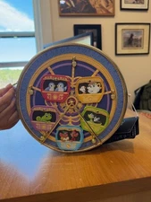 Disney Loungfly Sidekick Carousel Backpack, Round Crossbody, NWT