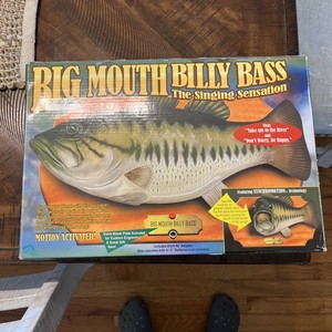 NEW IN BOX Gemmy Big Mouth Billy Bass 1998 Motion Activated Singing Fish Rare