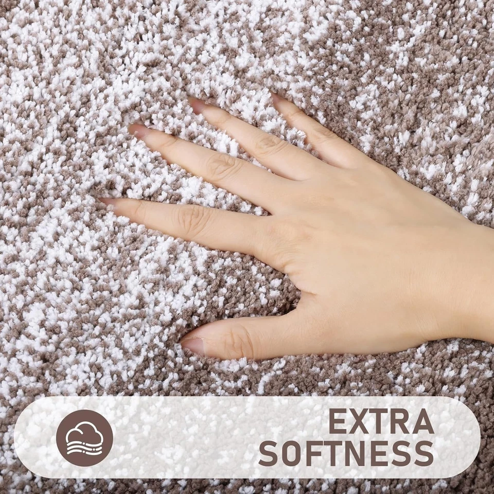 Conjuntos de tapetes de banheiro 4 peças com tampa de vaso sanitário, tapetes de banheiro antiderrapantes e ... - Imagem 4 de 4