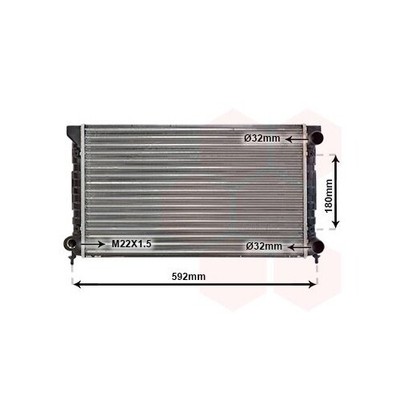 Radiateur De Refroidissement VAN WEZEL 40002136 - Auto5