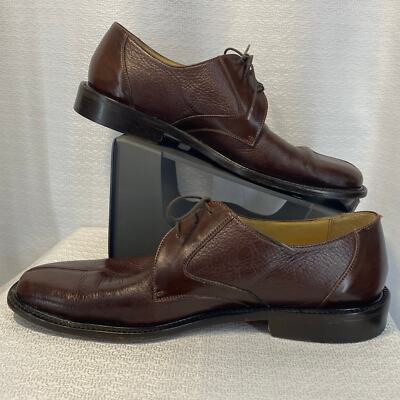 Belvedere Florence Italy Brown Calfskin Lace-up Dress Shoes 