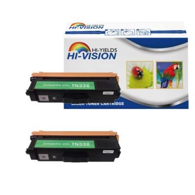 2 Pack Black toner cartridge fits Brother the HL-L2850,HL-L8350 MFC-L8600 TN336K