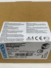 Siemens 3RV1721-1CD10 Power contactor 2.5A 600V 1 NO + 1 NC 3P Size S0