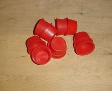 New Tapered Plastic Cap Plug Size 12X (0.893"-1.038") Red Quantity of 5 Caplugs
