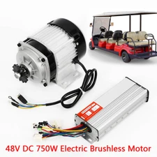 750W 48V Electric GoKart Tricycle Cart Brushless Motor Gear Reduction w/ Control