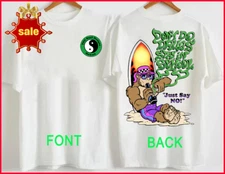T&C Vintage Town And Country Surf Design T-Shirt Just Say No Funny Tee Shirt