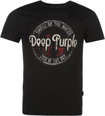 Deep Purple Band  T-shirt - New - Smoke on the Water - Official