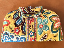 Vintage Vera Bradley Quilted Floral Clutch Purse 8x5 With Tons Of Storage 341