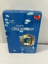 Bath basics Dual Pump Soap and Lotion Dispenser in Clear